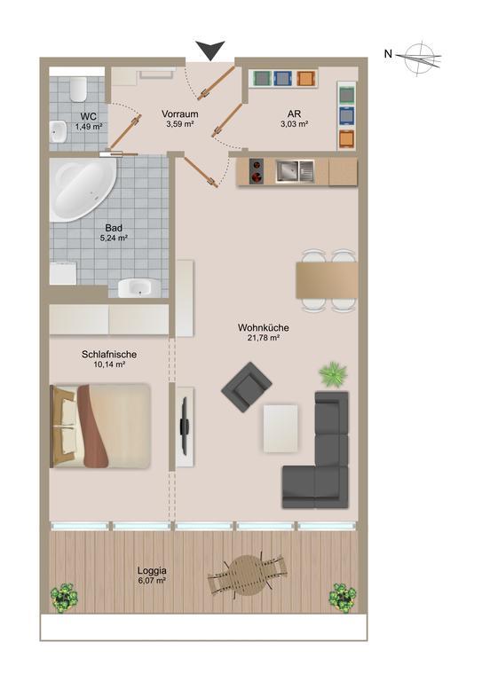 Balcony Dream Mariahilf Top 29 Vienna Bilik gambar